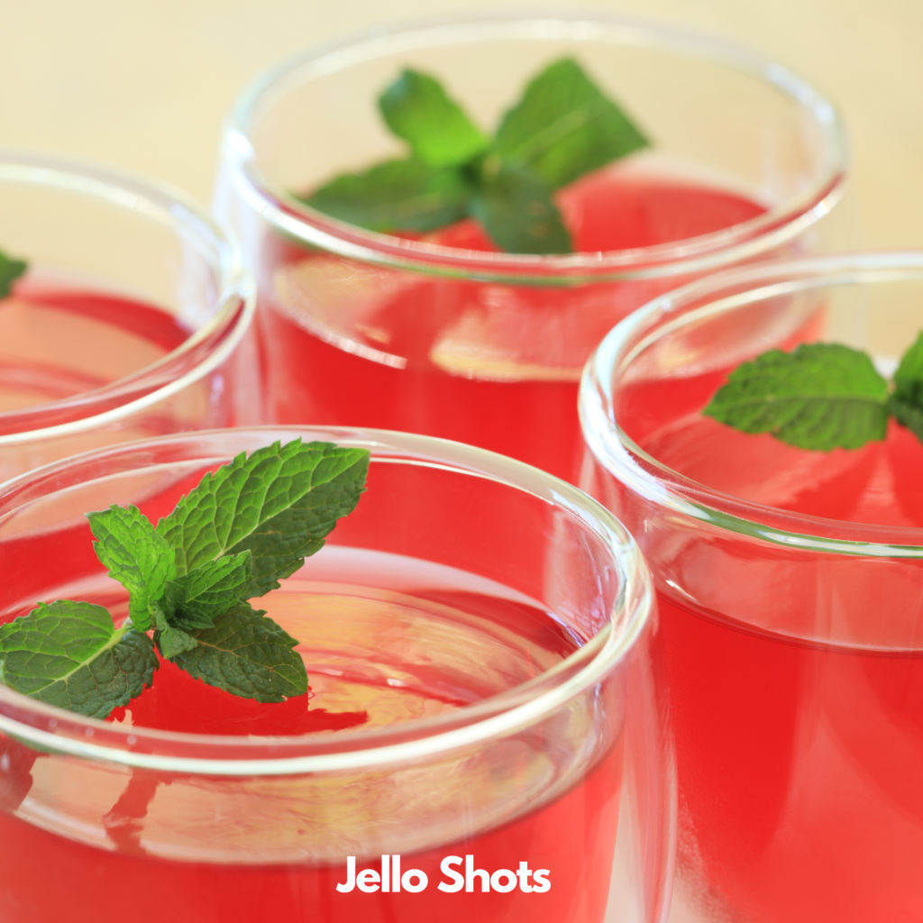 Jello Shots Closeup