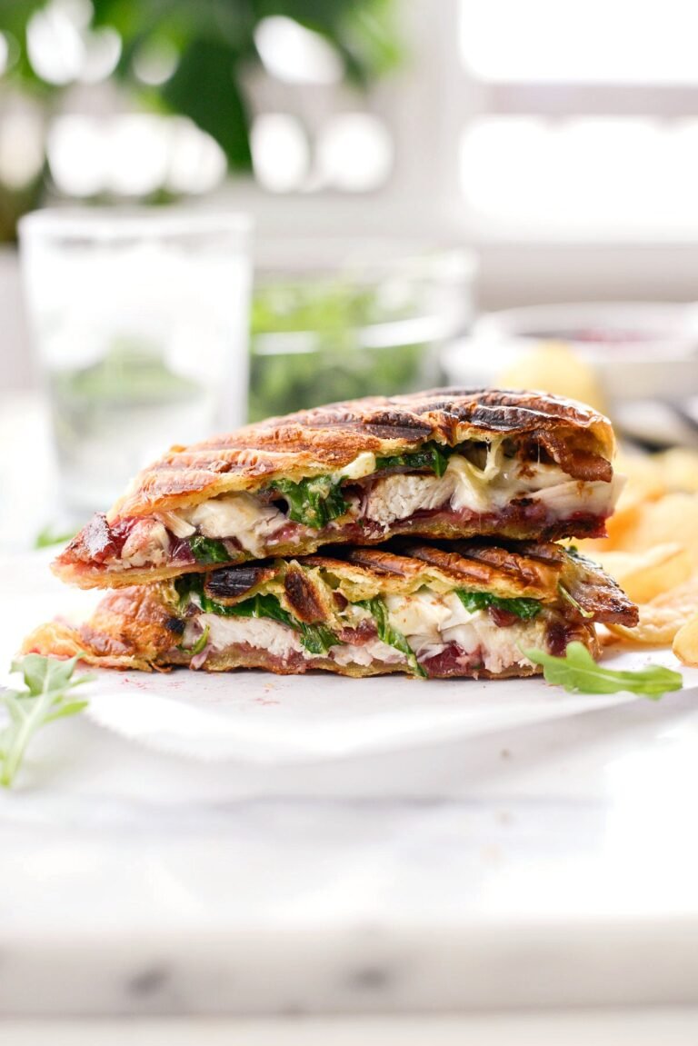 turkey cranberry croissant panini