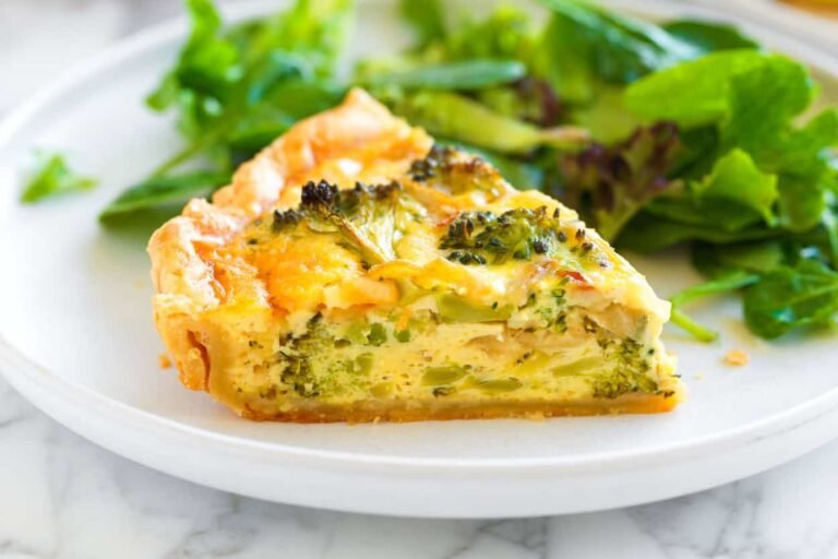 Delicious broccoli quiche