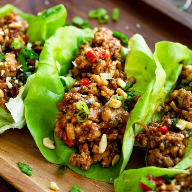 Thai Peanut Turkey Lettuce Wrap