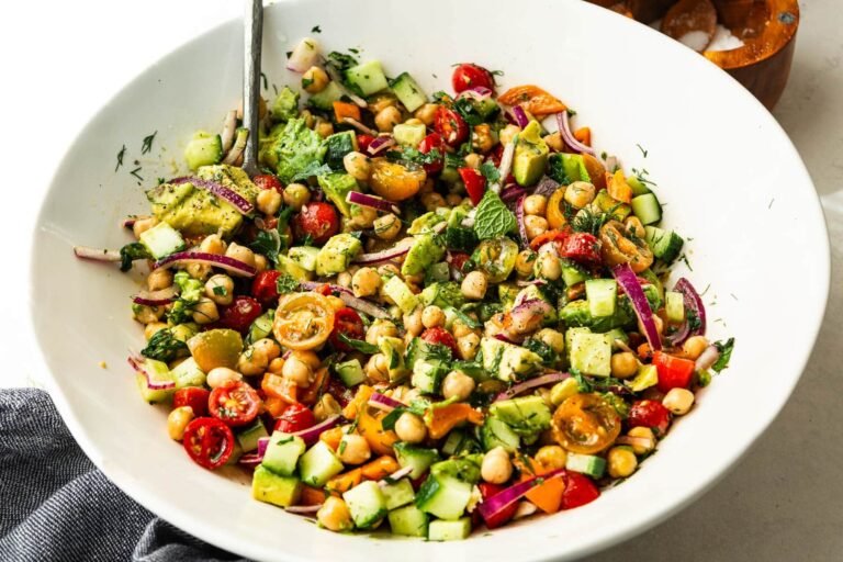 Easy chickpea salad recipe